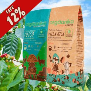 2 Pack Cusco & Villa Rica Organic Coffee – Medium Ground