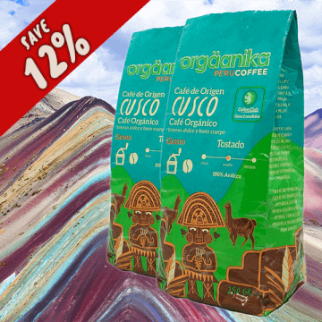 2 Pack Cusco Organic Coffee - Whole Bean