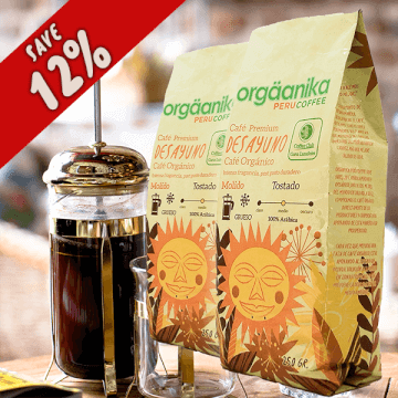 2 Pack Breakfast Organic Coffee - Coarse Ground