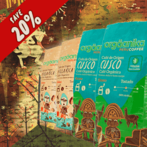 4 Pack Cusco & Villa Rica Organic Coffee – Whole Bean