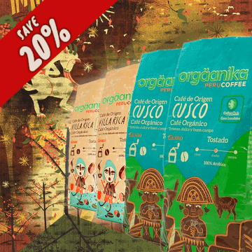 4 Pack Cusco & Villa Rica Organic Coffee – Whole Bean