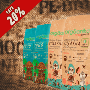 4 Pack Cusco & Villa Rica Organic Coffee – Medium Ground