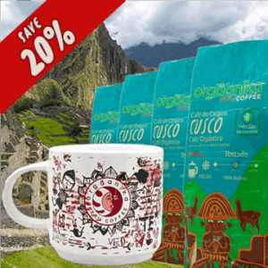 4 Pack Cusco & Andean Fire Coffee Mug - Special Collection Orgäanika®Art - Ground