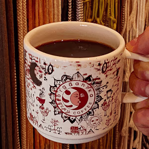 Andean Fire Coffee Mug - Special Collection Orgäanika® Coffee Art - Image 2